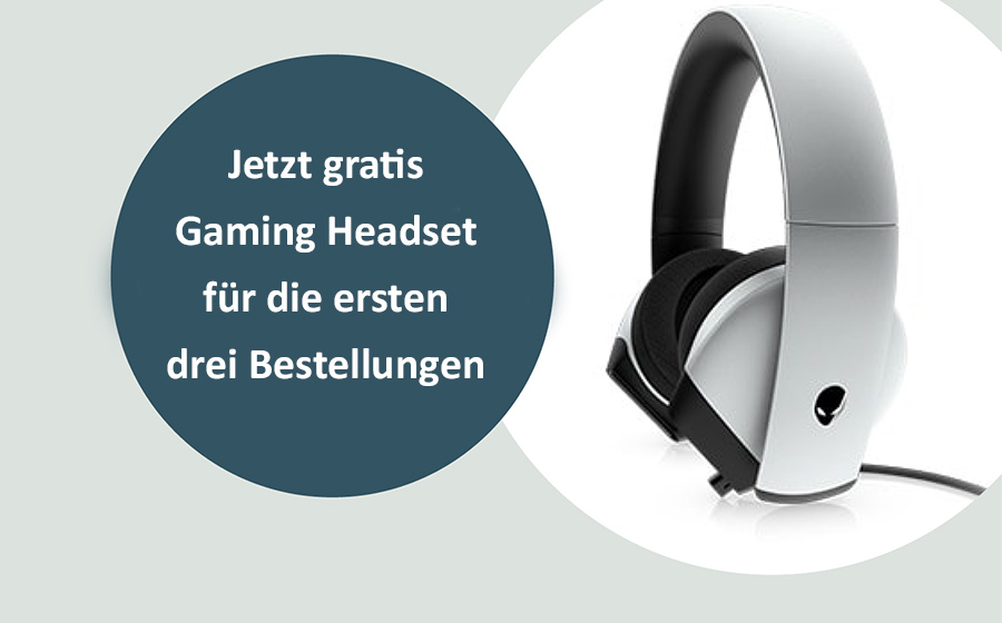 Jetzt gratis Gaming Headset  für die ersten drei Bestellungen